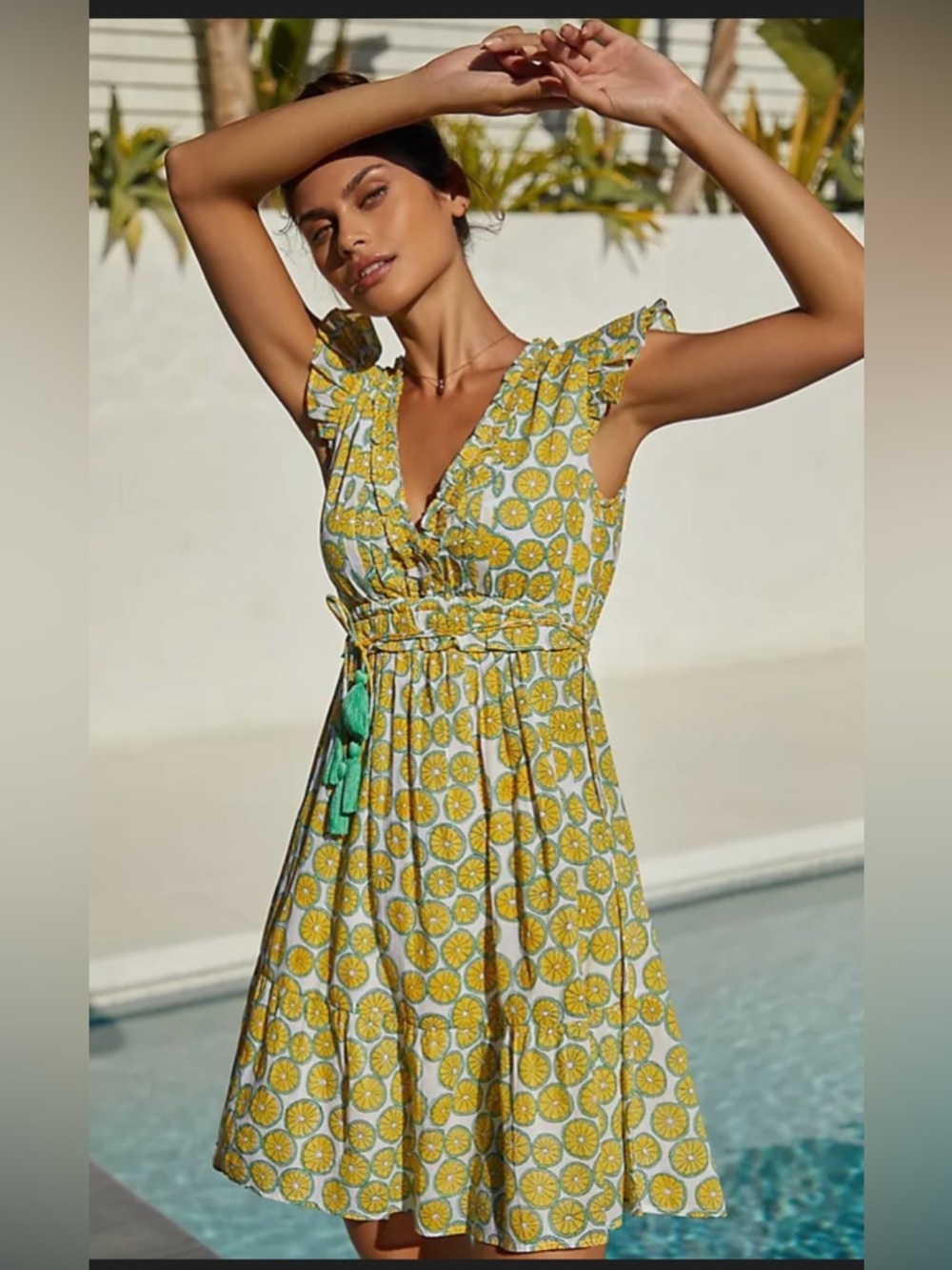 Mer St. Barth Noemi Cover-Up Lined Dress Summer Sundress Size Small